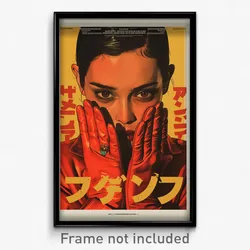Indonesian Movie Poster - Woman Feeling Troubled, Awesome Red Gloves (Art Print)