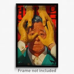 Korean Movie Poster - Man Feeling Unhappy, Scientific Yellow Gloves (Art Print)