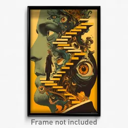 German Movie Poster - Elegant Strait (Germany Psychedelic Art Retro Film Print)