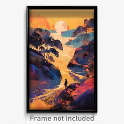 Hebrew Movie Poster - Lonely Wilderness (Israel Retro Film Art Print)