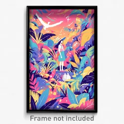 Art Poster - Remarkable Music Festival (Psychedelic Trippy Weird 11x17 Print)