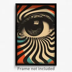 French Movie Poster - Admirable Dais (France Psychedelic Art Retro Film Print)