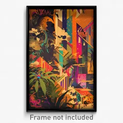 Bollywood Movie Poster - Wooden Inlet (India Retro Hindi Film Art Print)