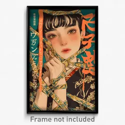 Thai Movie Poster - Woman Feeling Restlessness, Old Fashioned Ribbon Trim