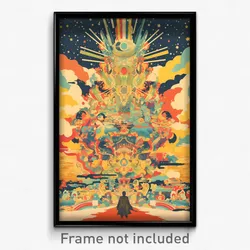 French Movie Poster - Kaleidoscopic Dump (France Retro Film Art Print)