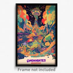 Russian Movie Poster - Vibrating Shaft (Russia Psychedelic Art Retro Film Print)