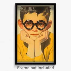 German Movie Poster - Boy Feeling Hospitable, Comfortable Beige Sweater (Print)