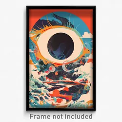 Icelandic Movie Poster - Terrific Hole (Iceland Retro Film Art Print)
