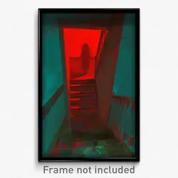 Art Poster - Abandoned Depths (Psychedelic Trippy Weird 11x17 Print)
