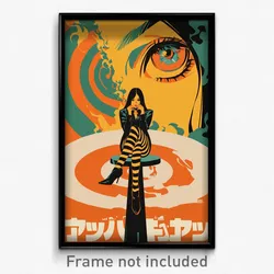Icelandic Movie Poster - Girl Feeling Trust, Pretty Striped Legwear (Art Print)