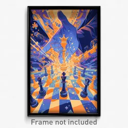 Indonesian Movie Poster - Frosty Chess Board (Indonesia Retro Film Art Print)