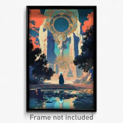 Greek Movie Poster - Detailed Vista (Greece Psychedelic Art Retro Film Print)