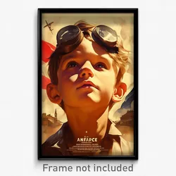 French Movie Poster - Boy Feeling Isolated, Pretty Eyewear On Headwear (Print)