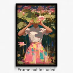 Art Poster - Unique Tableau (Psychedelic Trippy Weird 11x17 Print)