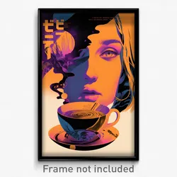 Icelandic Movie Poster - Artistic Bog (Iceland Psychedelic Art Retro Film Print)