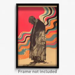 Spanish Movie Poster - Man Feeling Loathing, Buoyant Grey Sleeves (Art Print)