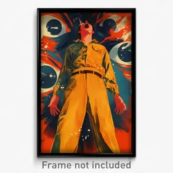 French Movie Poster - Man Feeling Mad, Pricey Orange Jumpsuit (France Art Print)