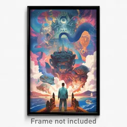 Thai Movie Poster - Nautical Highway (Thailand Psychedelic Art Retro Film Print)