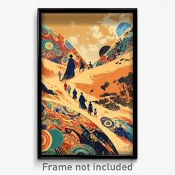 Vietnamese Movie Poster - Slim Desert (Vietnam Psychedelic Art Retro Film Print)