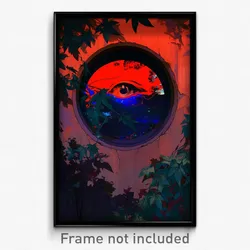Art Poster - Shady Peephole (Psychedelic Trippy Weird 11x17 Print)