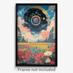 Icelandic Movie Poster - Animated Mound (Iceland Retro Film Art Print)