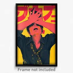 Japanese Movie Poster - Man Feeling Self Compassionate, Klutzy Front Tie Top