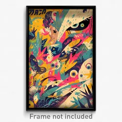 Hebrew Movie Poster - Different Grass (Israel Psychedelic Art Retro Film Print)