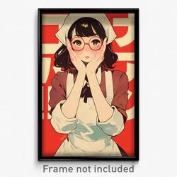 Indonesian Movie Poster - Girl Feeling Self Caring, Zesty White Apron (Print)