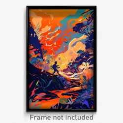 French Movie Poster - Energetic Well (France Psychedelic Art Retro Film Print)