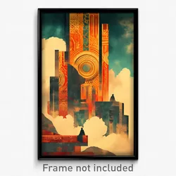 Bollywood Movie Poster - Gigantic Futuristic Architecture (India Hindi Print)