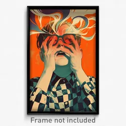 French Movie Poster - Boy Feeling Stubborn, Odd Striped Bow (France Art Print)