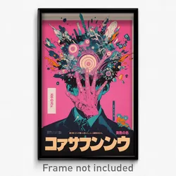 Japanese Movie Poster - Boy Feeling Stressed, Klutzy Pink Gloves (Art Print)