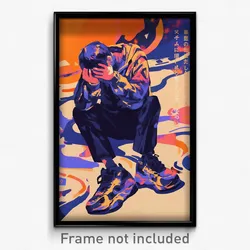 Hebrew Movie Poster - Boy Feeling Dejection, Cherry Winter Uniform (Art Print)