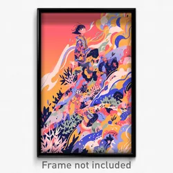 Art Poster - Pink Heights (Psychedelic Trippy Weird 11x17 Print)