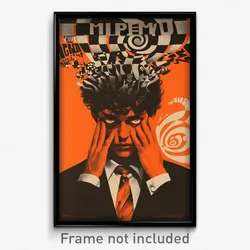Greek Movie Poster - Boy Feeling Mad, Marvelous Orange Necktie (Art Print)