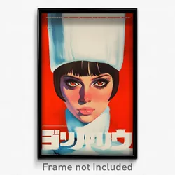 Icelandic Movie Poster - Girl Feeling Paranoid, Glaring White Headwear (Print)