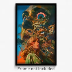 Spanish Movie Poster - Artistic Hole (Spain Psychedelic Art Retro Film Print)