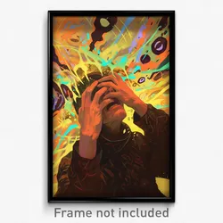 Art Poster - Man Feeling Rattled Wearing Smooth Bonnet (Print)