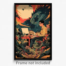 Indonesian Movie Poster - Slim Inn (Indonesia Psychedelic Art Retro Film Print)