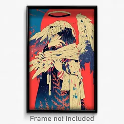 Anime Art Poster - Man Feeling Hatred Wearing Idealistic White Scarf (Print)