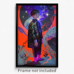 Art Poster - Boy Feeling Hope Wearing Enchanted Grey Legwear (Art Print)