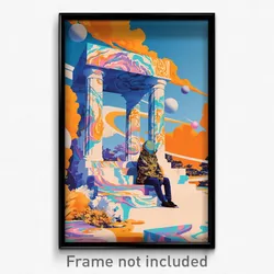 Greek Movie Poster - Faraway Leg (Greece Psychedelic Art Retro Film Print)
