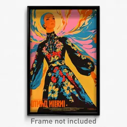 Russian Movie Poster - Woman Feeling Optimistic, Worldly Taut Dress (Art Print)
