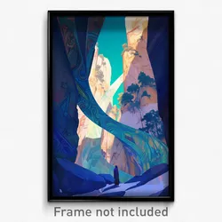 Art Poster - Secret Gully (Psychedelic Trippy Weird 11x17 Print)