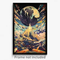 Movie Art Poster - Huge Turn (Psychedelic Trippy Weird Retro Cartoon Film Print)