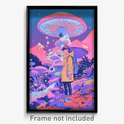Icelandic Movie Poster - Boy Feeling Worried, Precious Purple Dress (Art Print)
