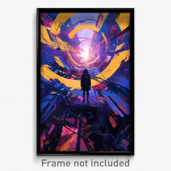 Movie Art Poster - White Sewer (Psychedelic Trippy Retro Cartoon Film Print)