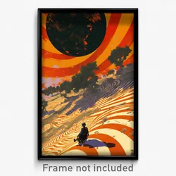 Greek Movie Poster - Striped Wall (Greece Psychedelic Art Retro Film Print)