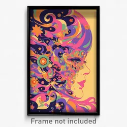 Greek Movie Poster - Starry Body (Greece Psychedelic Art Retro Film Print)