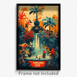 French Movie Poster - Red Watering Hole (France Retro Film Art Print)